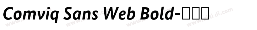 Comviq Sans Web Bold字体转换 Comviq Sans Web Bold字体转换